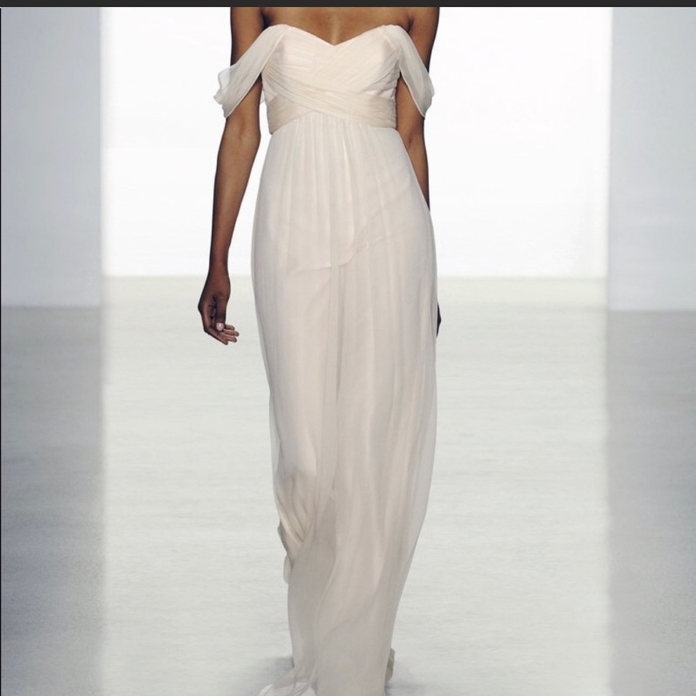 Fawn Amsale Off the Shoulder Dress